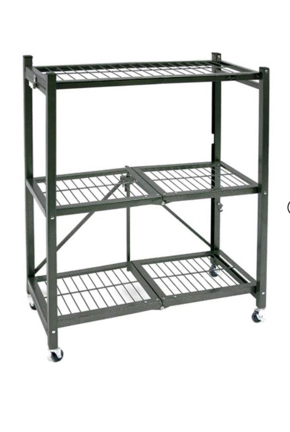 origami heavy duty-foldable 3-tier metal shelves