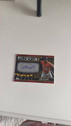 Jose altuve signed 22/25 card