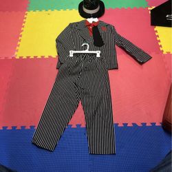 Kids Gangster Halloween Costume New Size Medium 