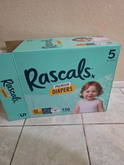 Rascals Premium Diapers Size 5 – 136 Count