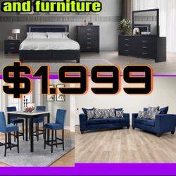 NEW BEDROOM FURNITURE- MATTRESS BED - SECTIONAL SOFA DINING ROOM special financing available