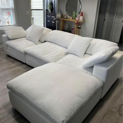 Cloud Comfy Plush Modular Sectional Sofa Couch with OTTOMAN 