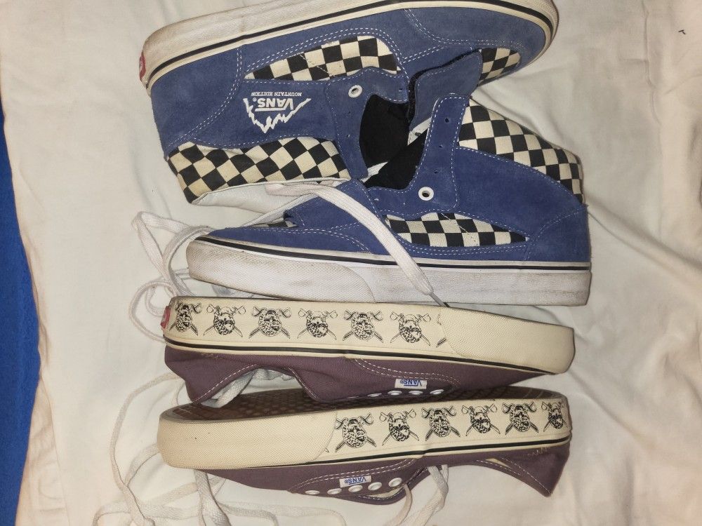 (2) Pair Vans Size 10 Listing Price Is For Both