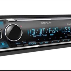 KENWOOD KMM-BT732HD Bluetooth Car Stereo with USB Port, AM/FM Radio, MP3 Player, Multi Color LCD, HD Radio, Detachable Face, Built in Amazon Alexa, Co