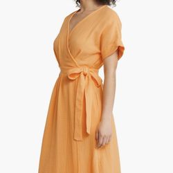 Marine Layer Cotton Wrap Dress