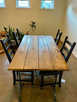 Dining table and 4 chairs