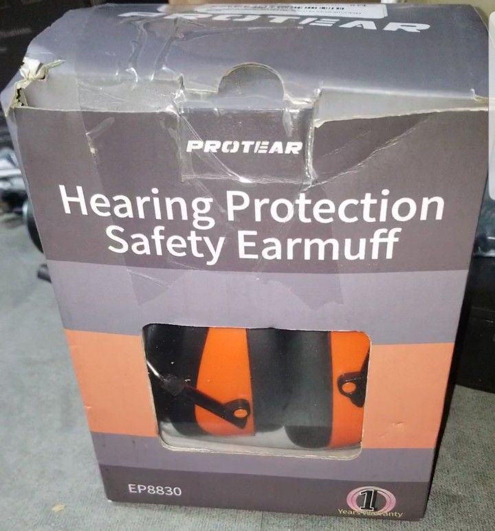 PROTEAR Digital AM FM Radio Headphones, 25dB NRR Ear Protection Safety Ear Muffs

