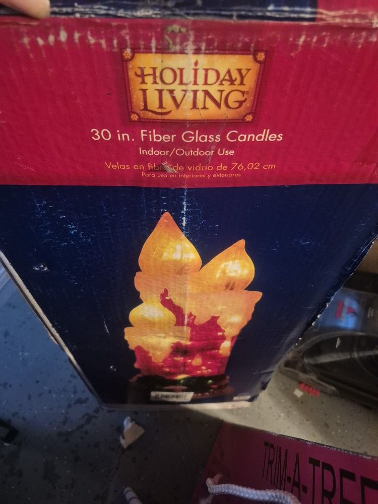 30" Fiber Glass Candles