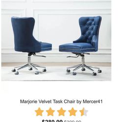 Marjorie Velvet Task Office Chair