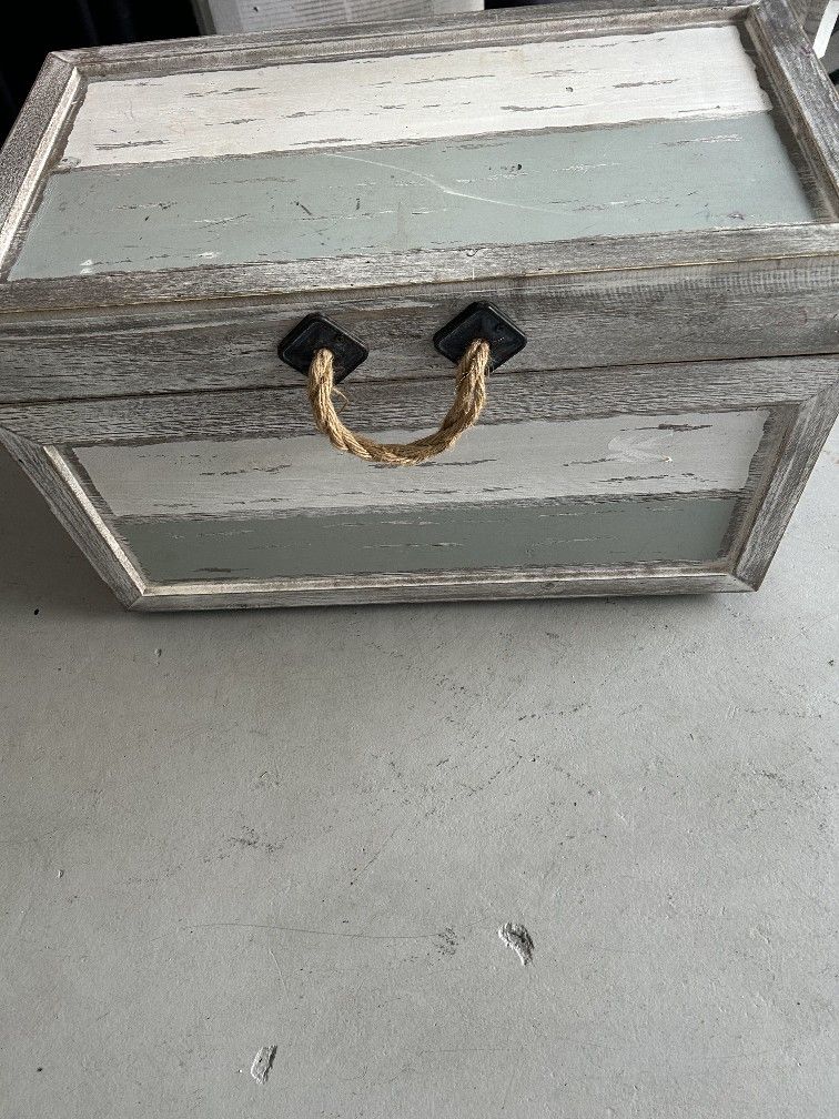 Wooden Storage Trunk