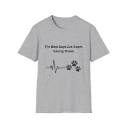 Veterinary Heartbeat Paw Shirt 