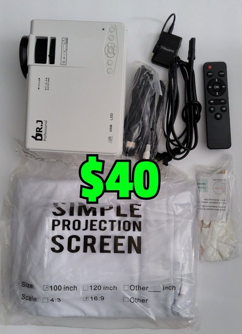 DR.J PROFESSIONAL PROJECTOR PJ0401 $40