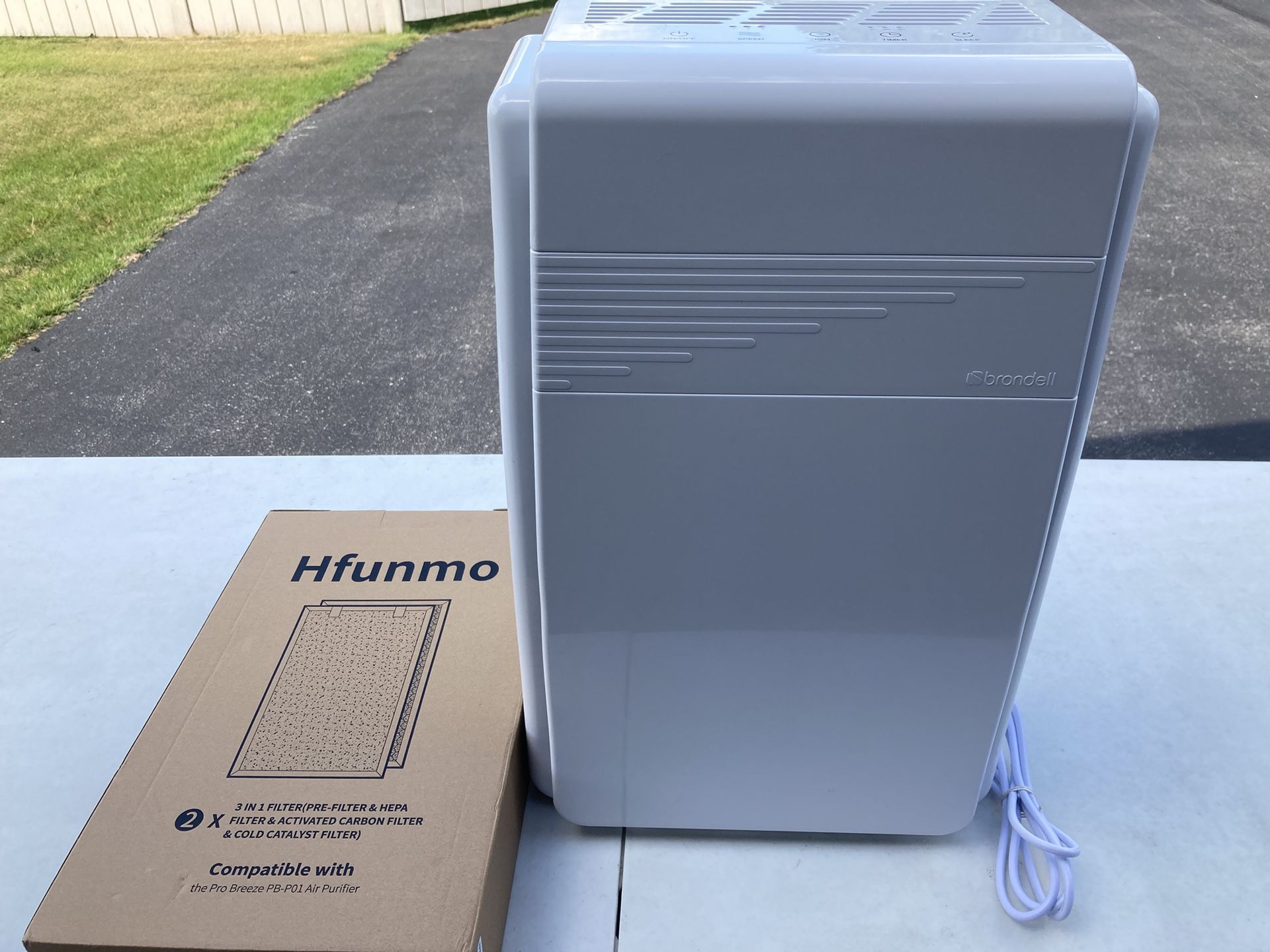 Brondell Air Purifier Cleaner P200 White HEPA O2 Air Ionizer Extra AIR  FILTERS