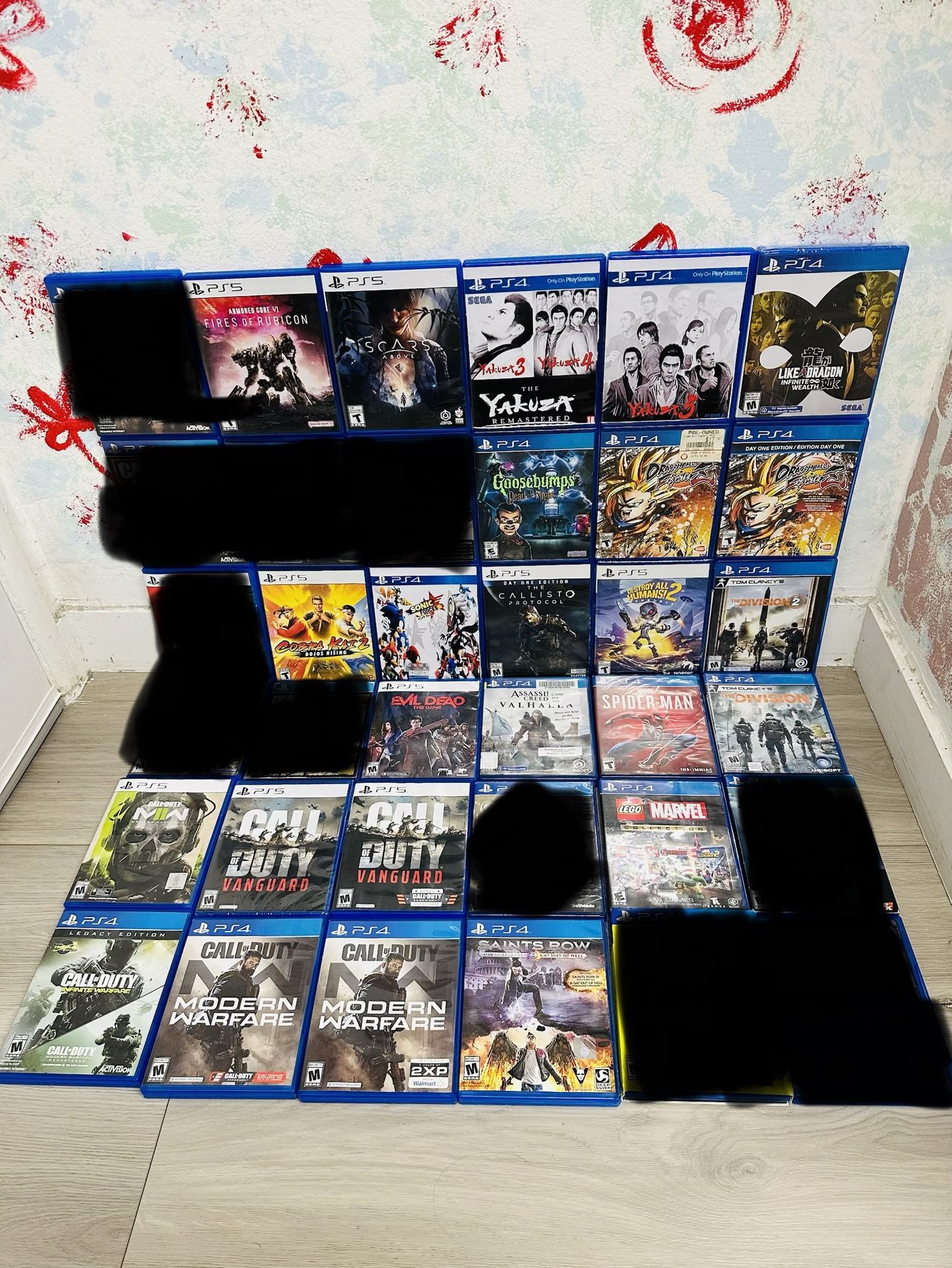 Playstation 5 Games And PlayStation 4 Games ( Used , Tested Working )  Read Description)