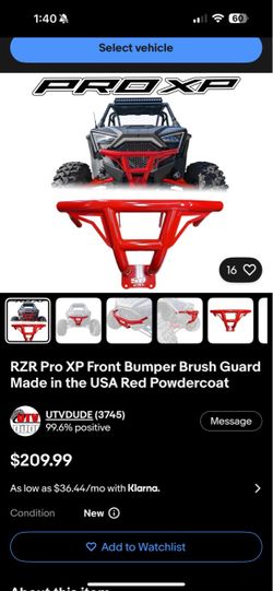 Rzr bumper