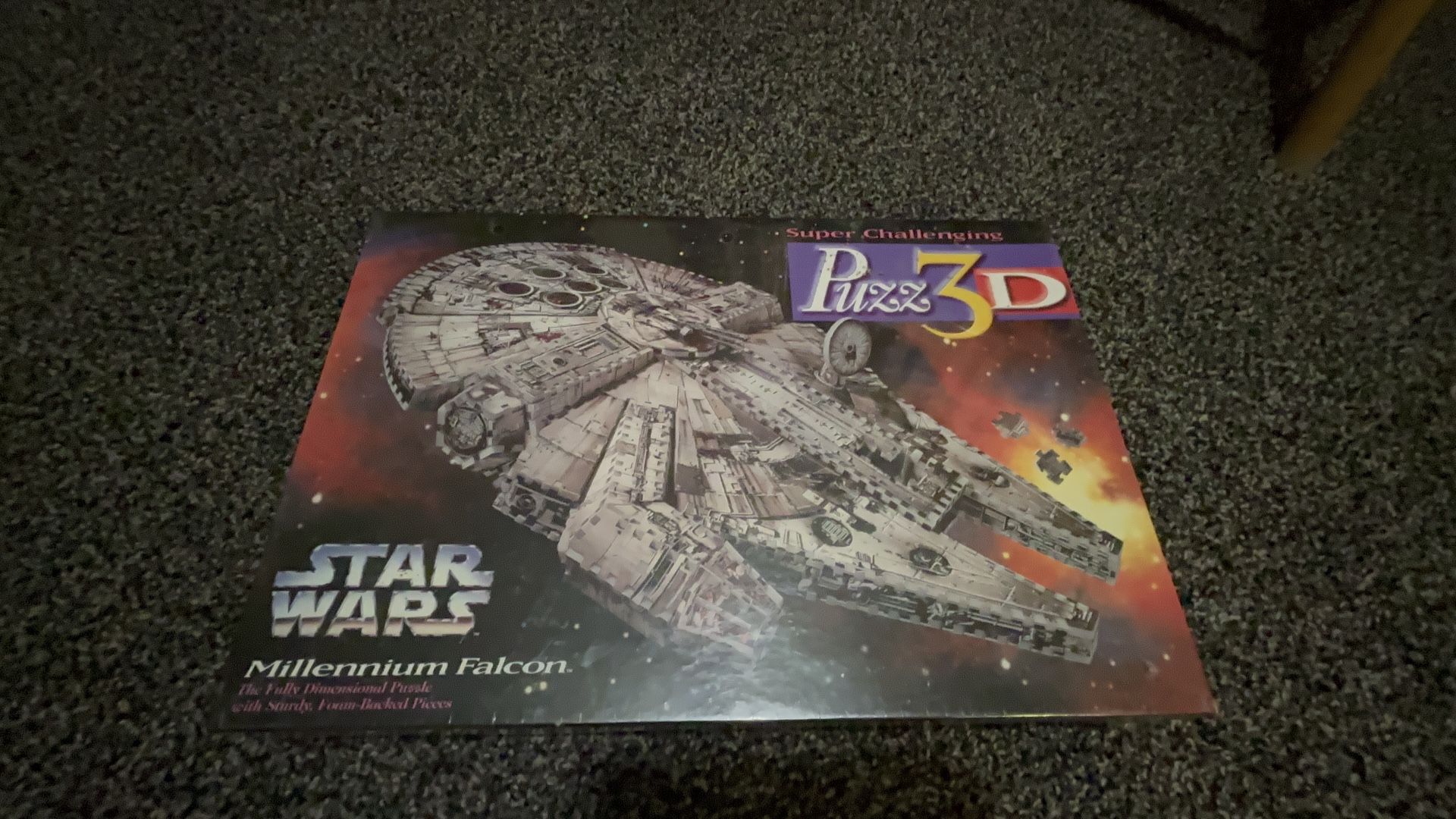 Vintage 1995 Star Wars Millennium Falcon 3D Puzzle model