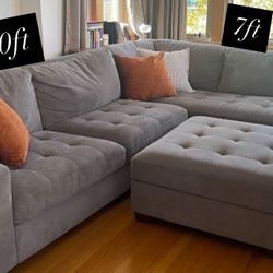 3 Piece Sectional Couch Beige