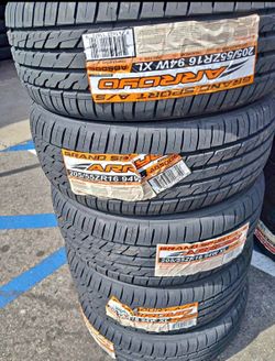 🔆 205 55 R 16 Arroyo Tires ya instaladas y balanceadas con 50 000 mil millas de Garantia 🔆