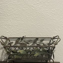 PartyLite Garden Lites Brick Tray Candle Holder RETIRED ~ Excellent Preowned