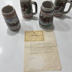 Limited Edition Budweiser Steins