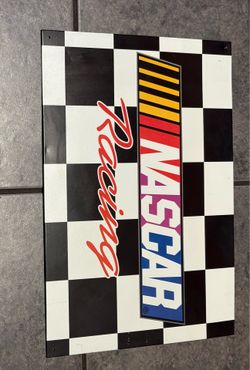 NASCAR Racing Metal Sign