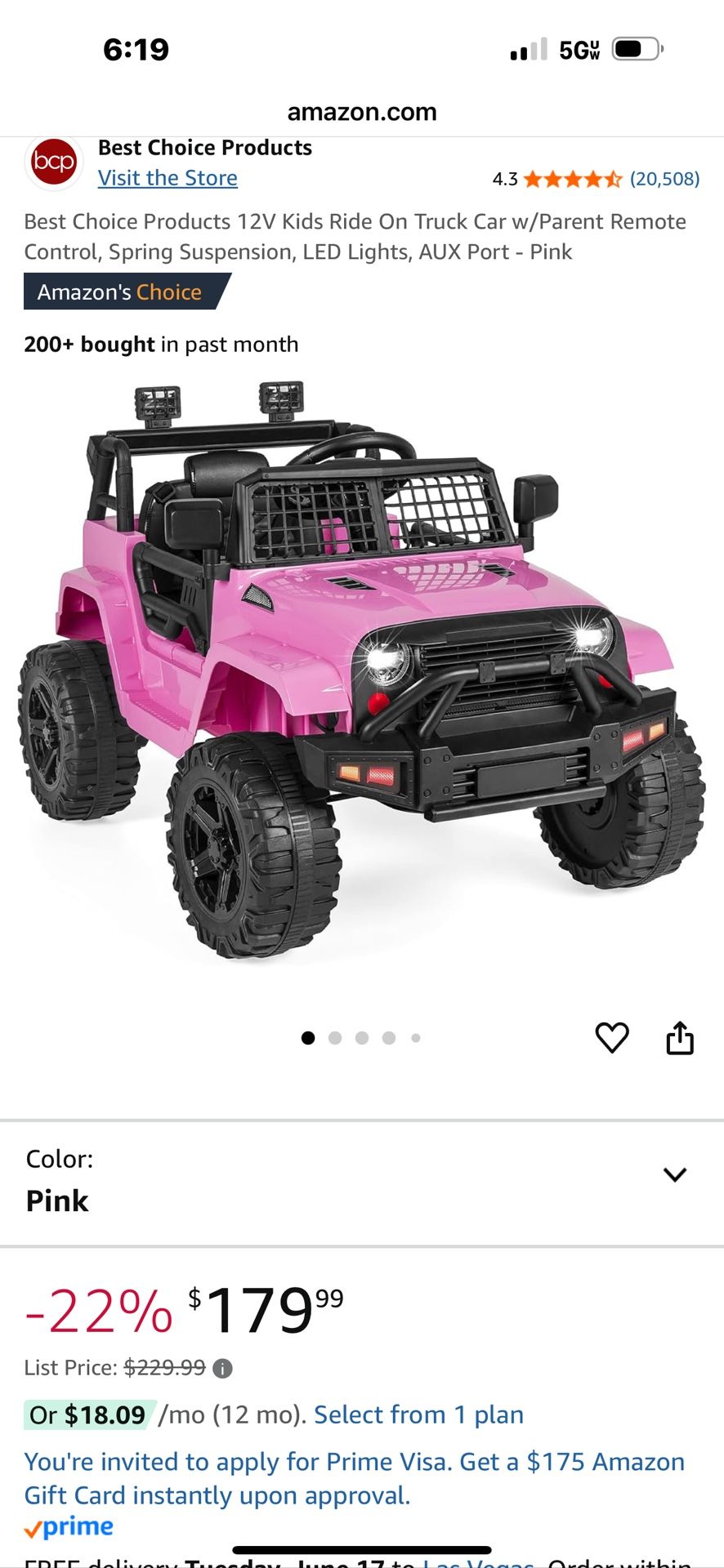 Girls Power Wheel