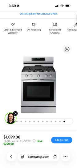 Samsung Freestanding Gas Range