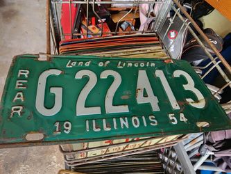 1954 license plate