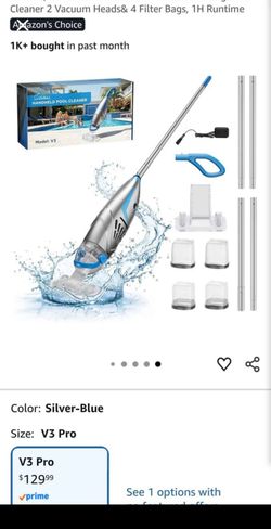 Pool Vacuum for Above Ground Pool & Inground Pools, [2026 Upgraded) 26.5 GPM High-Powerful Pebbles S