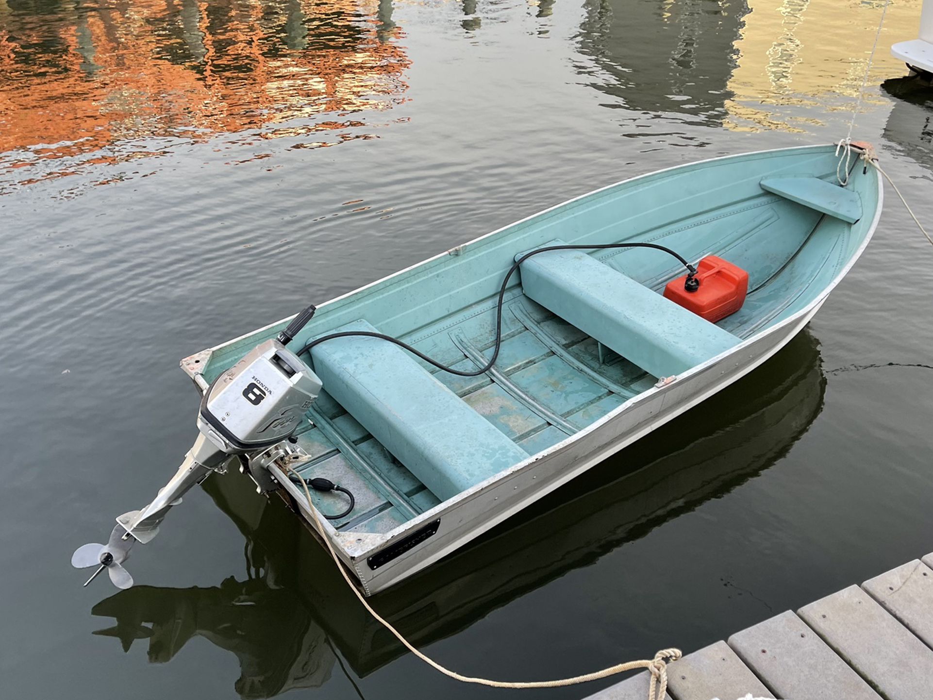 12’ Aluninum Gamefisher Boat Honda BF8A Outboard