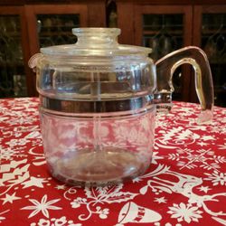 Vintage Complete Pyrex Flameware Glass Coffee Pot Percolator 6 Cup #7756