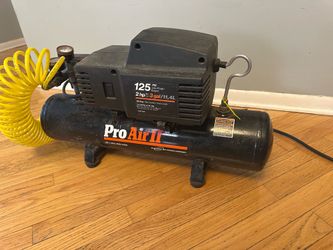 Pro Air II Portable Air Compressor 125 PSI. 2 HP, 3Gal, Oil Free