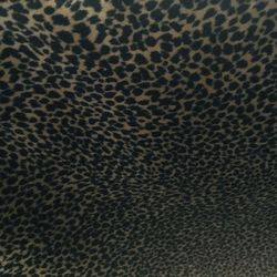 Leopard Style Fabric. Suitable For Drapes. 3+ Yards. Black/Brown