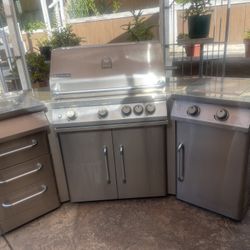 Jenair Stainless Steel Heavy Duty Island BBQ, grill& Rotisserie