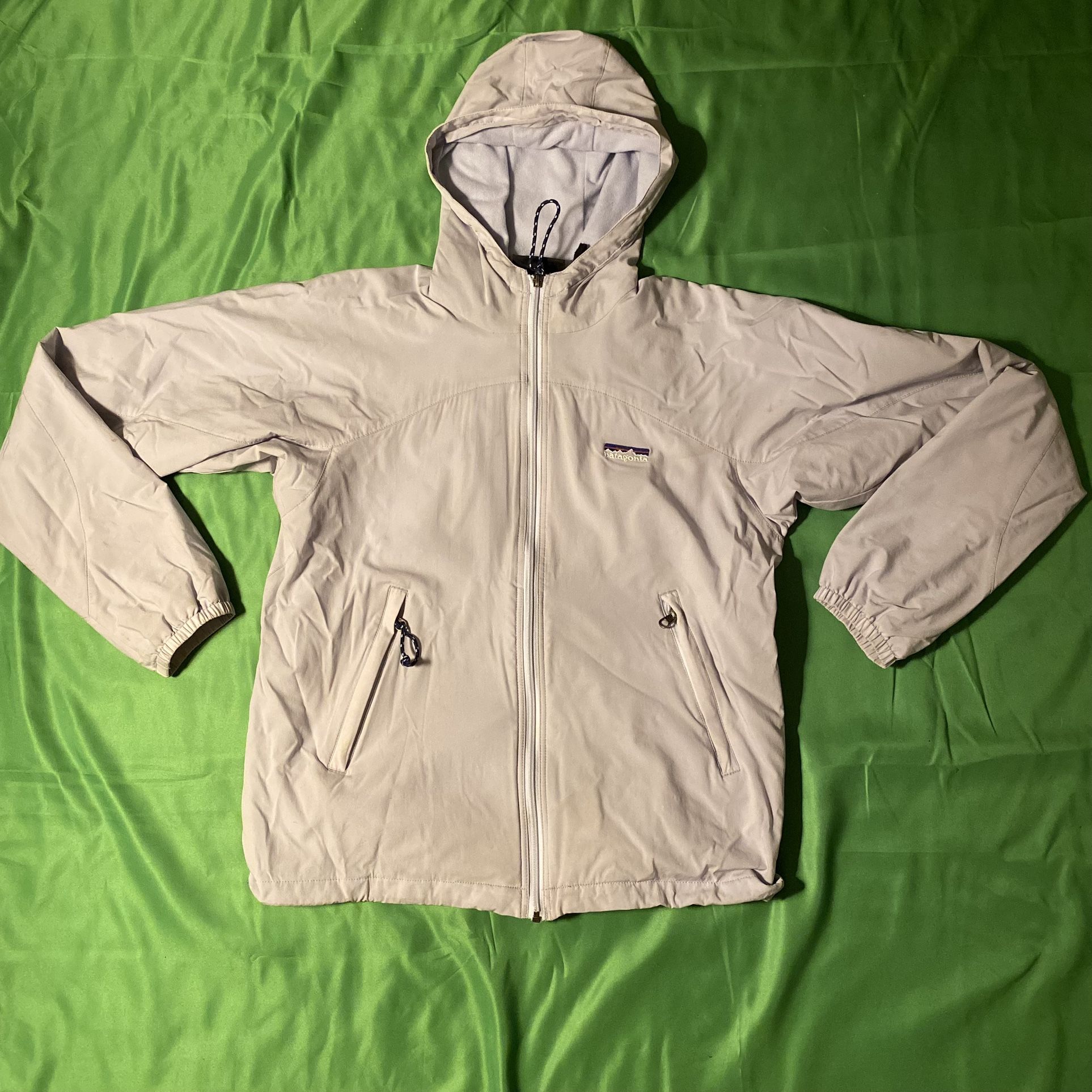 Women’s Patagonia Jacket W Hood Soft shell Zip Closure In Grey Size S