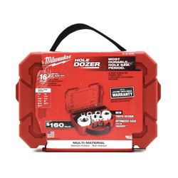NEW Milwaukee 49-22-4030 Hole Dozer 16 PC Bi-Metal Hole Saw Kit 3/4" to 2-1/2"