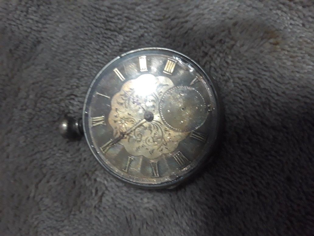 Antique engraved pocket watch