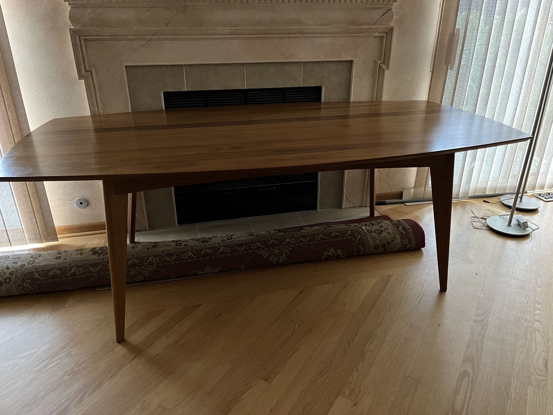 Room & Board Ventura Dining Table Solid Walnut Wood Console Sofa Foyer Accent Entryway