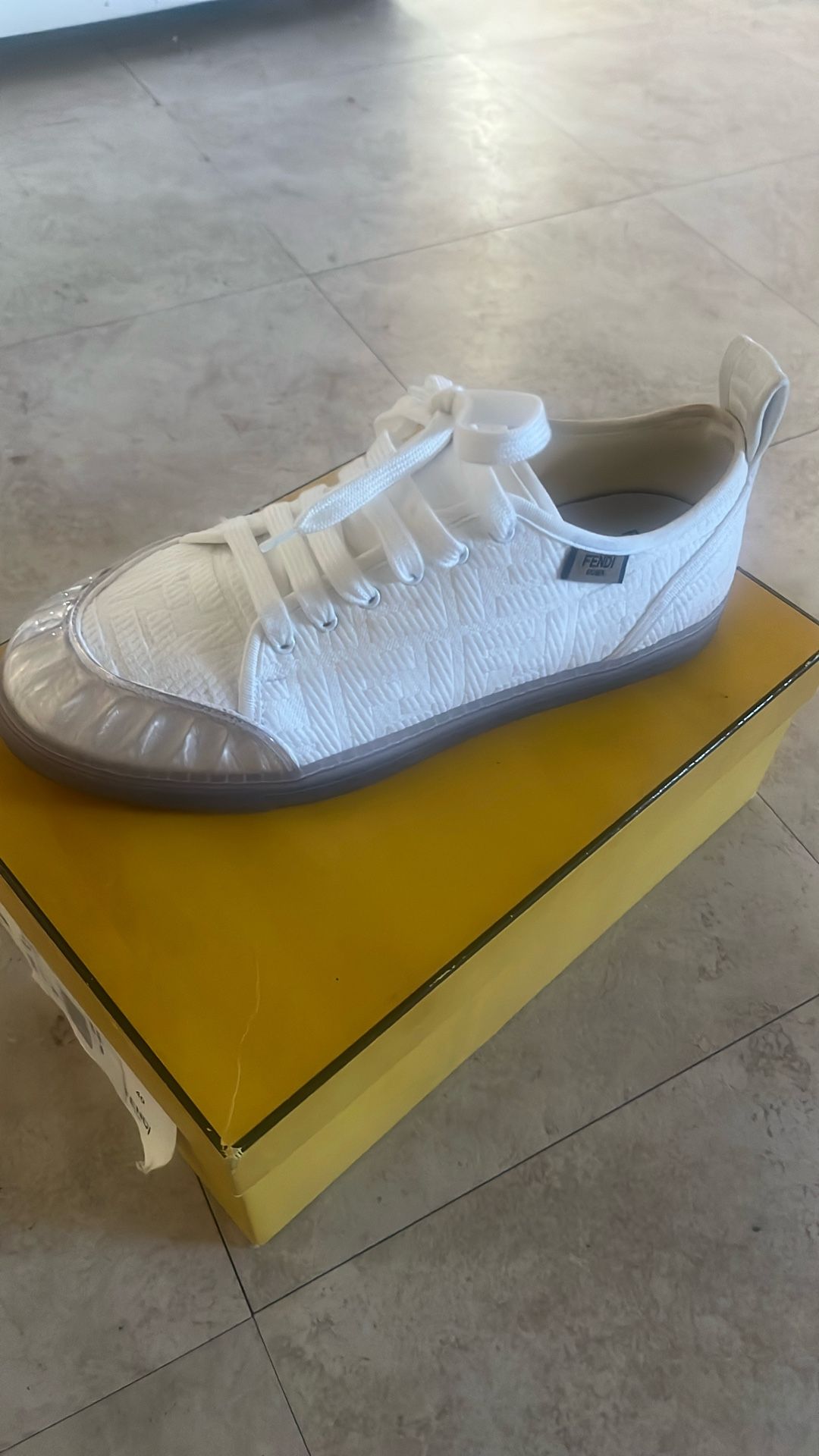 White Fendi Sneakers