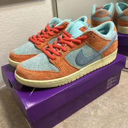 Nike Dunk Sb Orange Emerald Rise Size 12