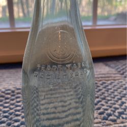 Embossed Glass Bottle- Simpson Springs CO. SO. Easton, Mass