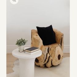 Sculptural Wooden Chair