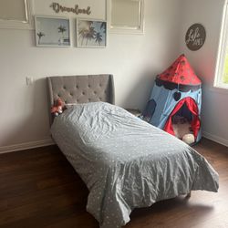 Twin Bed Frame + Mattress 