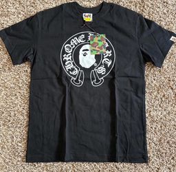 Black BAPE Baby Milo X Chrome Hearts Tee