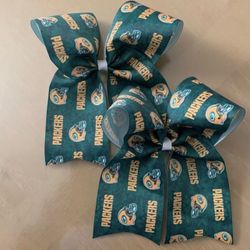 Greenbay Packers Cheer Bows Handmade New 