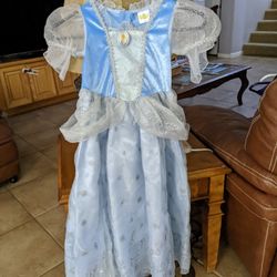 Disney Princesses Classics Cinderella Dress Costume 4-6 X