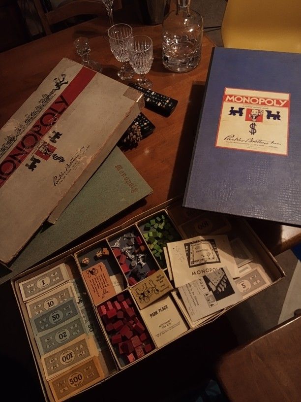 Very Rare 1946 White Box Multiple Game Set  