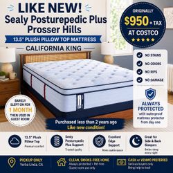 Sealy Posturepedic Plus 13.5” Plush Pillow Top California King Mattress