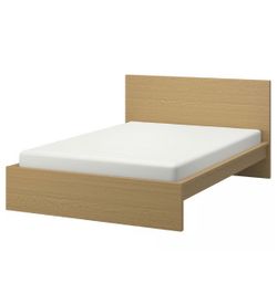 IKEA MALM Bed frame, oak veneer, King