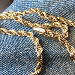 14K 6mm Gold Chain 24inch
